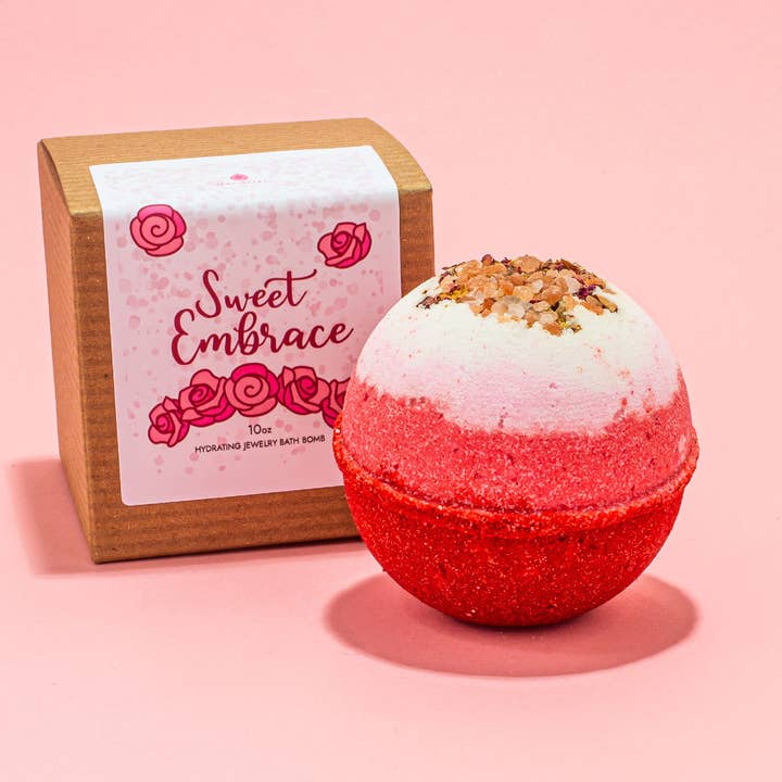 JewelScent - Wholesale Bath bomb/fizz - Sweet Embrace 10oz Jewelry Bath Bomb2