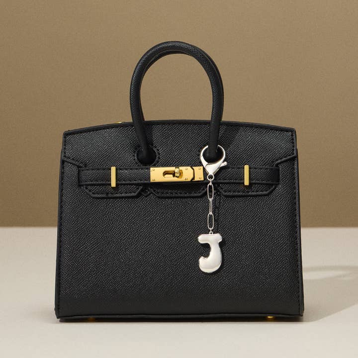 Frem – Porta-chaves - Mulher por atacado – Chaveiro com Letra em Estilo Bubble e Pingente para Bolsa1