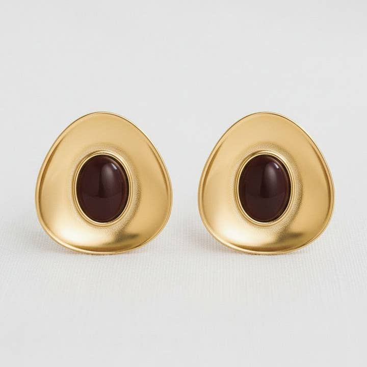 Stylish Resin Ear Studs with Elegant Design for wholesale by paperln