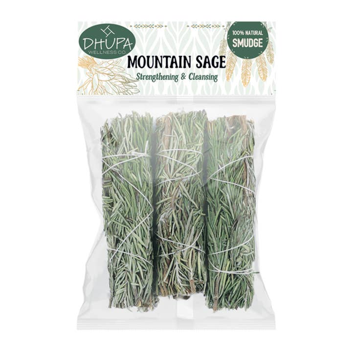 Designs by Deekay Inc. - Wholesale Sage Bundle - Mountain Sage Smudge Stick Retail Bag (4 in.)