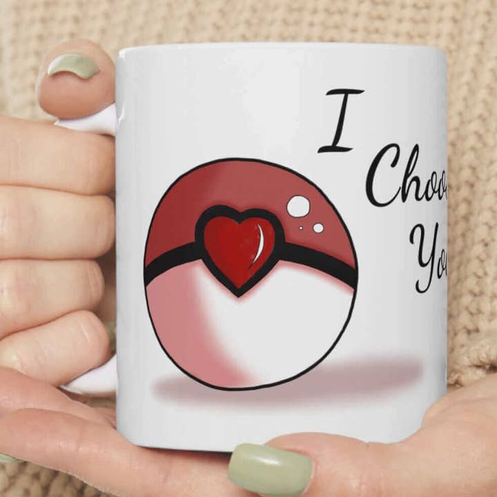 I Choose You Coffee Mug — Een lekkere kop koffie voor een gezellige avond voor wholesale door Celestia Libra Creative