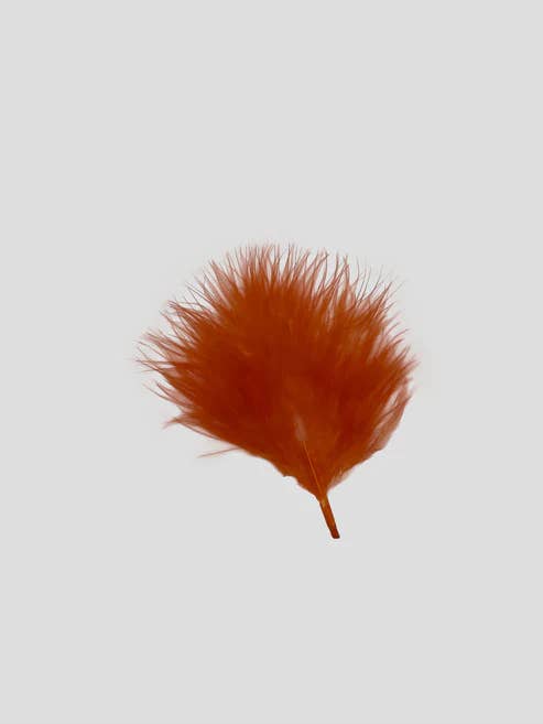 Marabou 7 cm Oranje voor wholesale door Enkels Feathers