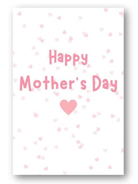Tarjeta de felicitación del día de la madre con corazón rosa de Second Ave para venta al por mayor de Second Ave Gift Company