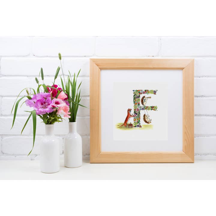 Woodland F, Mounted Print, 10x10 Inch for wholesale by Nicole Elders