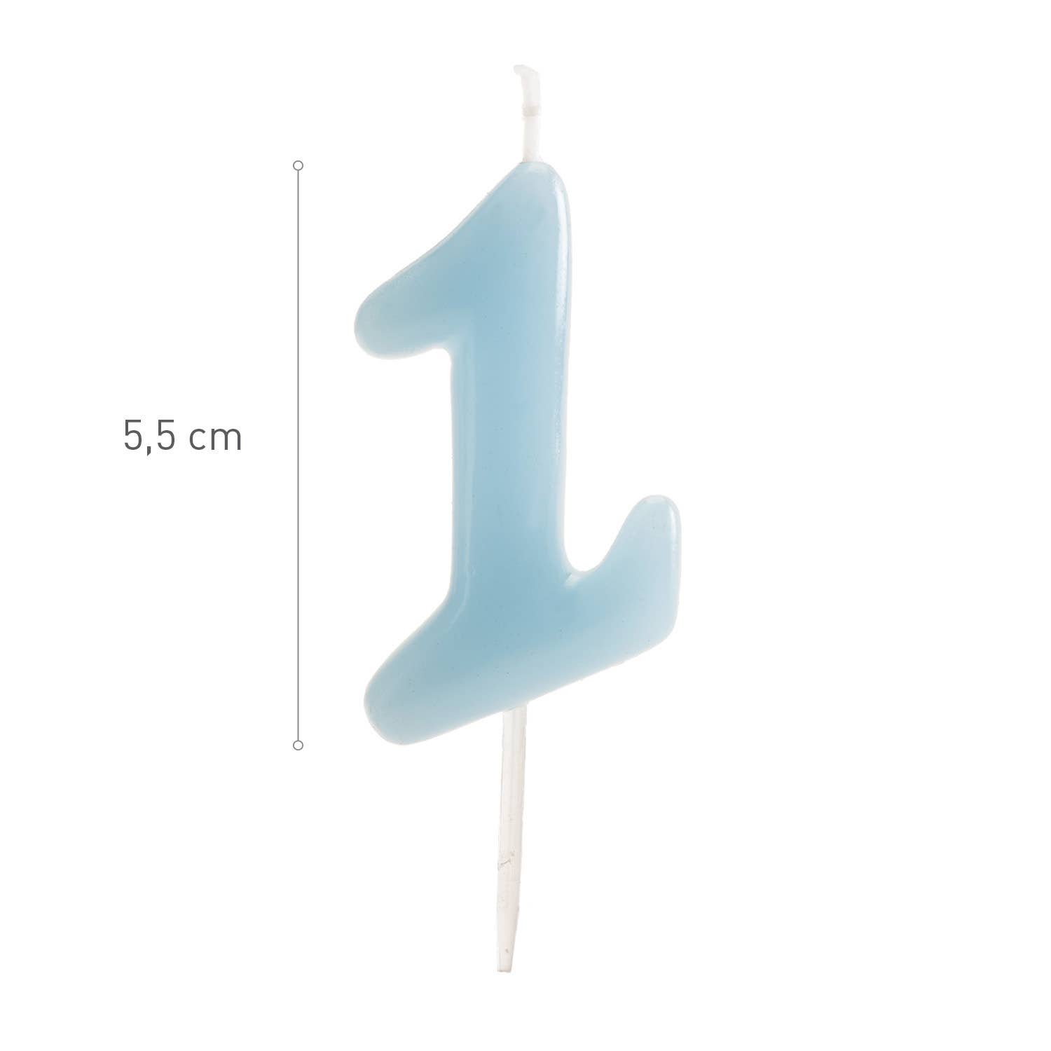 Azul Claro Vela de cumpleaños para decorar tartas, azul bebé de venta al por mayor en Faire2