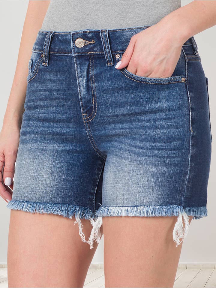42POPS - Wholesale Shorts - Women's - "....Frayed Hem Denim Shorts