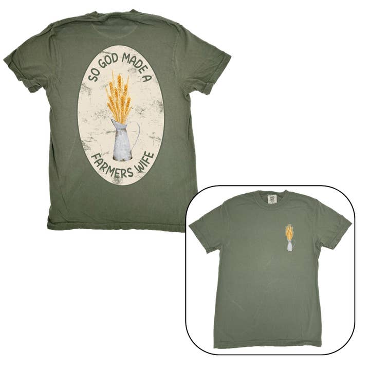 Alors Dieu a créé la femme d'un fermier T-shirt pour femme pour la vente par Sage & Soil