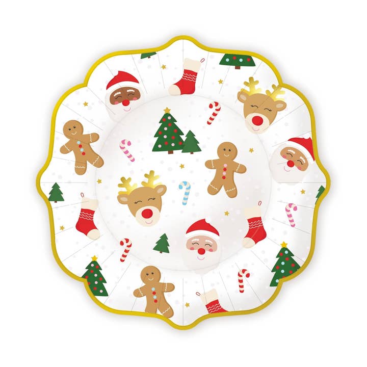 Classic Christmas Icon Plates for wholesale by Ellie's Party Supply