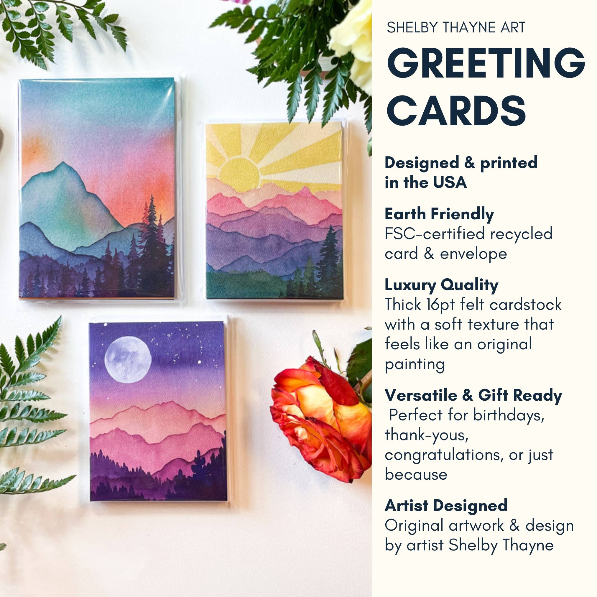 Shelby Thayne Art - Wholesale Everyday Greeting Card - Mindful of the Stars - Greeting Card3