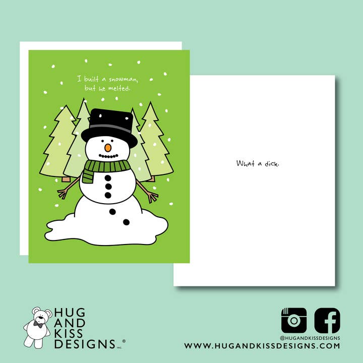 Dickman Card for wholesale by Hug and Kiss Designs Inc.