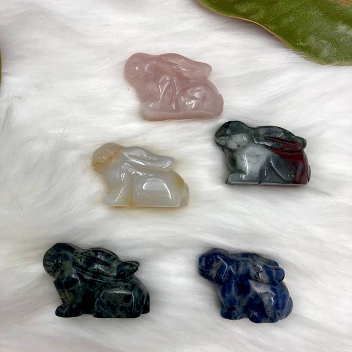 Earth Child Provisions - Wholesale Spiritual Stone/Crystal - Crystal Bunny carving