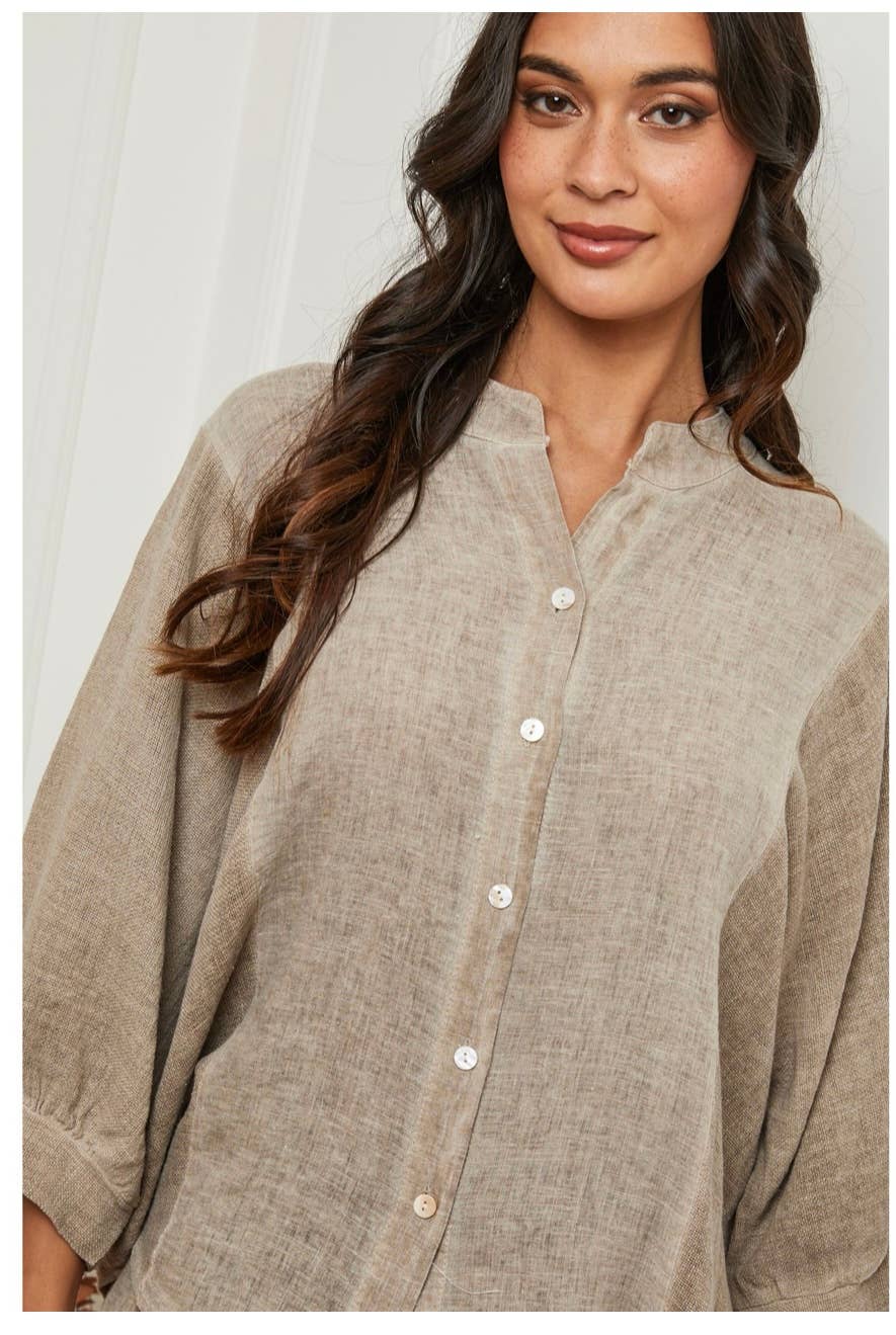 LÉA & LUC – wholesale Shirt – Women’s – 100% Linen Shirt REF. 923015