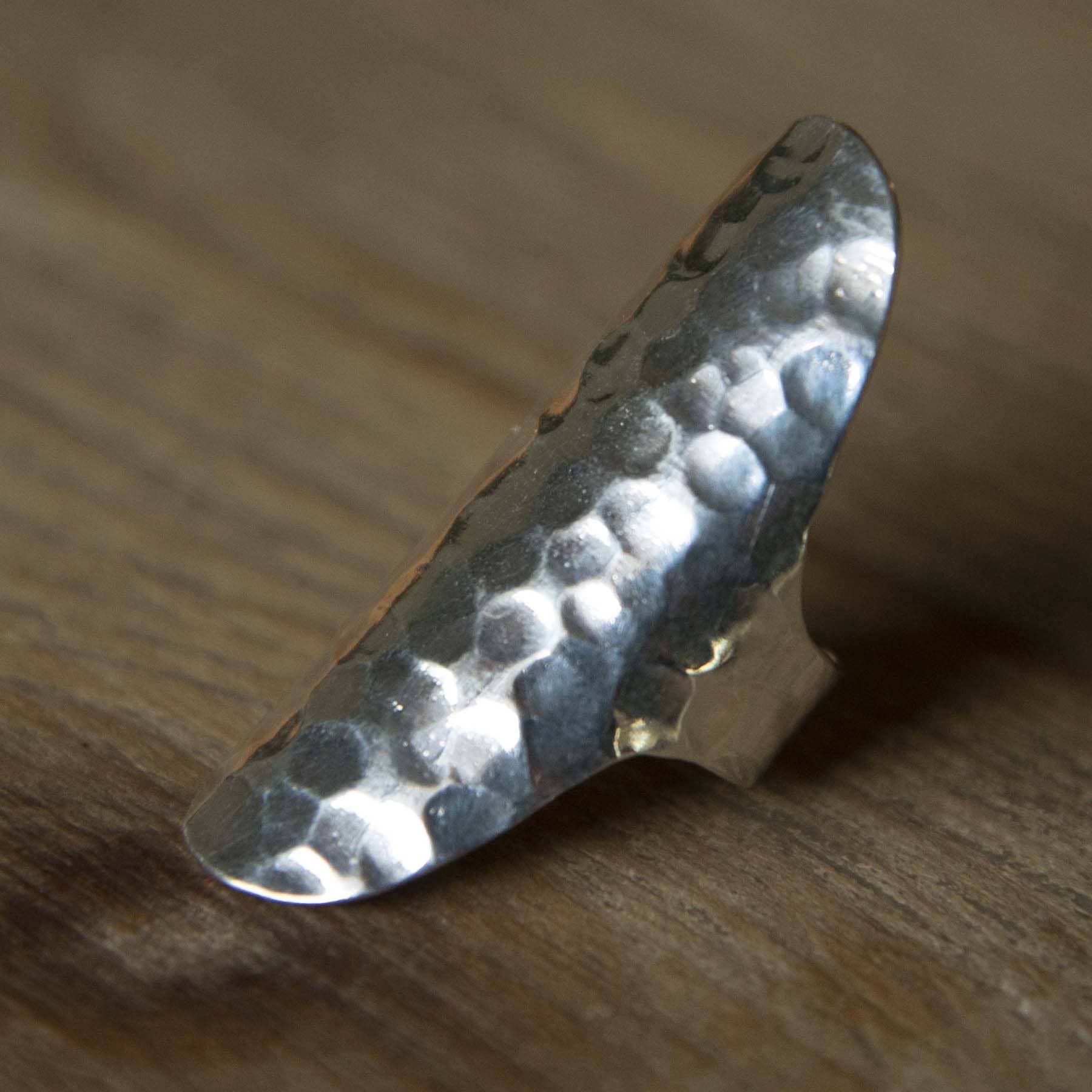 Argento Chic - Wholesale Band/Stacked Ring - Oval Hammered Ring0