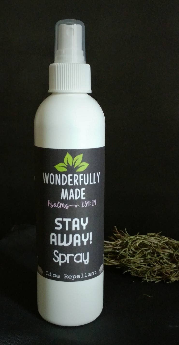 Wonderfully Made .love - Wholesale Insect Repellent - STAY AWAY! bug spray | lice prevention spray | natural lice repellant spray | Rosemary repel spray | School lice prevention | Organic bug3
