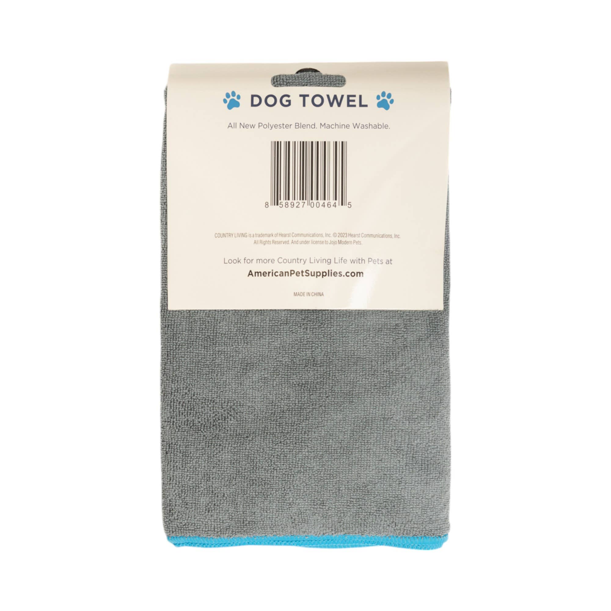 Jojo Modern Pets - Venta al por mayor Toalla para mascotas - Perros - Toalla de baño de microfibra para perros de secado rápido con huella (gris)1