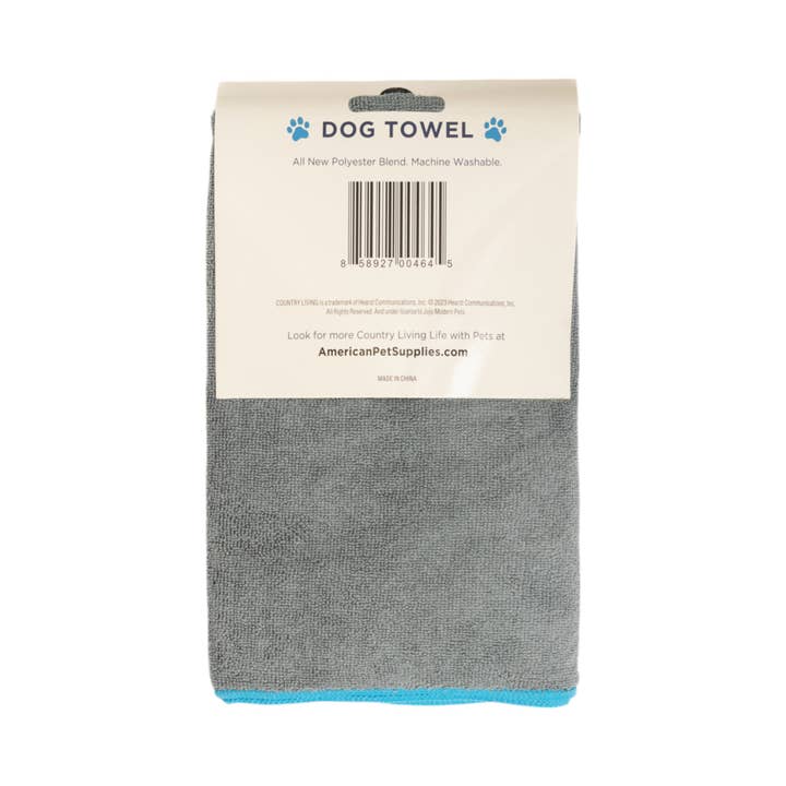 Jojo Modern Pets - Wholesale Pet towel –Dog - Quick Drying Microfiber Dog Bath Towel with Paw Print (Gray)1