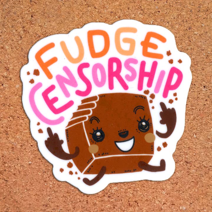 Chika Ando Illustration - Wholesale Phone & Laptop Stickers - Fudge Censorship Sticker