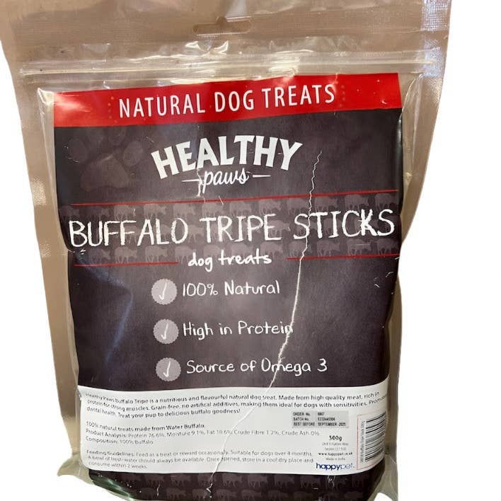 Buffalo Tripe Stick 500g for wholesale by Victory Pet Products Ltd