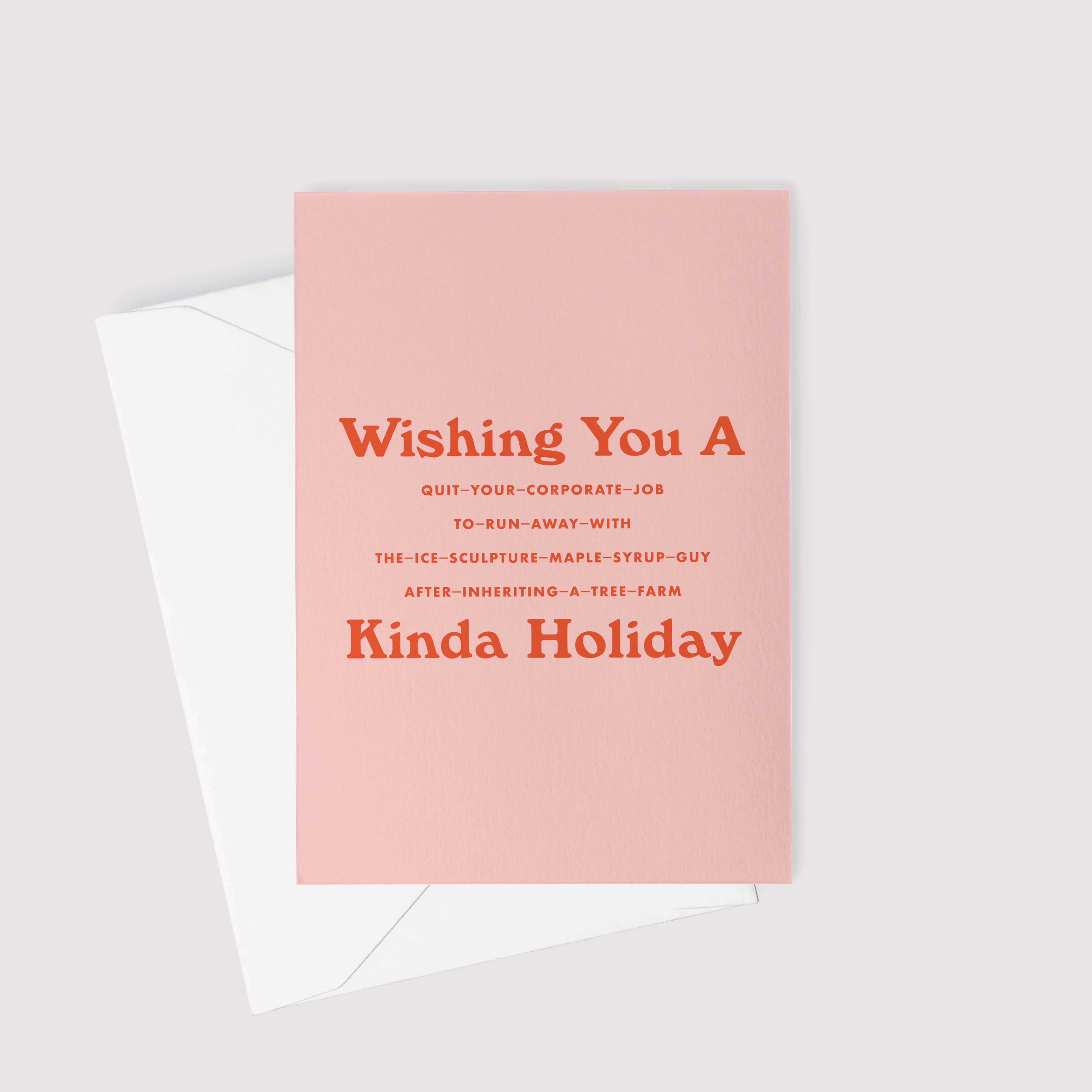 The Heart Studio – Engroshandel Årstidshilsenkort – Hallmark Rom Com Glad Holidays Pink Card0