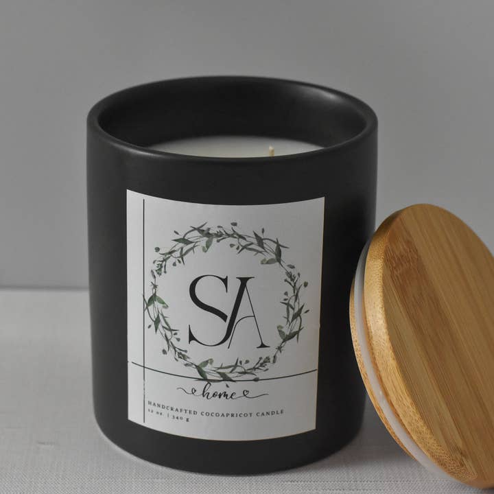 12 oz Custom Brand Candle| Realtor | Closing Gift| Non-Toxic for wholesale by Chari Candle Co.