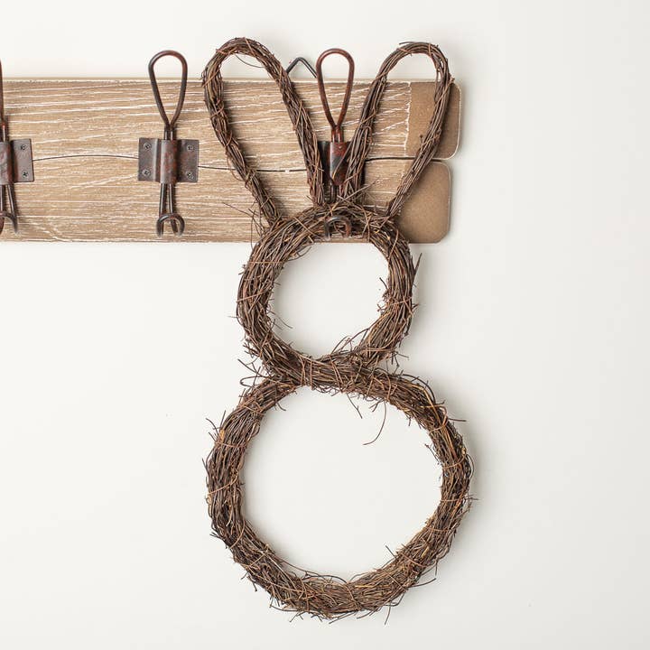 Factory Direct Craft - Wholesale Wreath - Natural Grapevine Easter Bunny - 16-1/2" x 7-1/2"