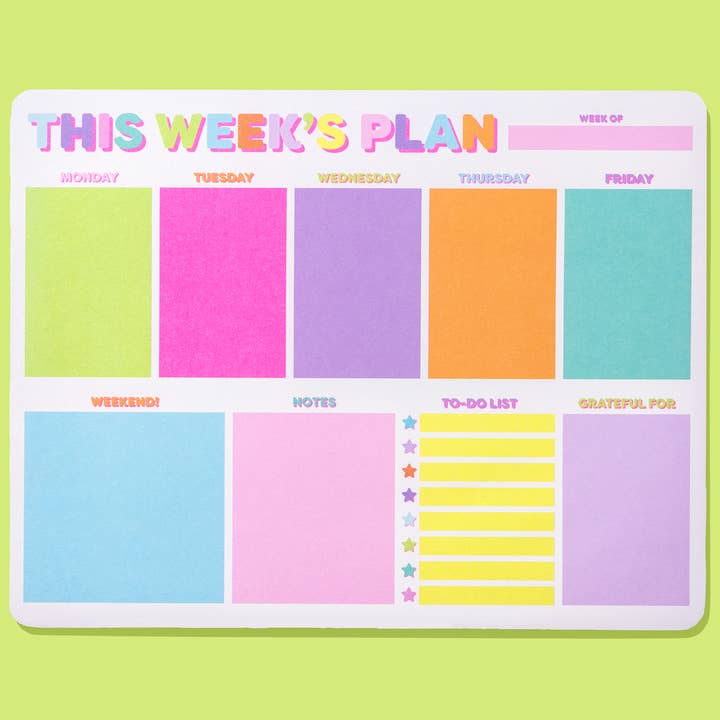 Taylor Elliott Designs - Wholesale Planner - Weekly Planner - "This Week's Plan" - 52 Sheets