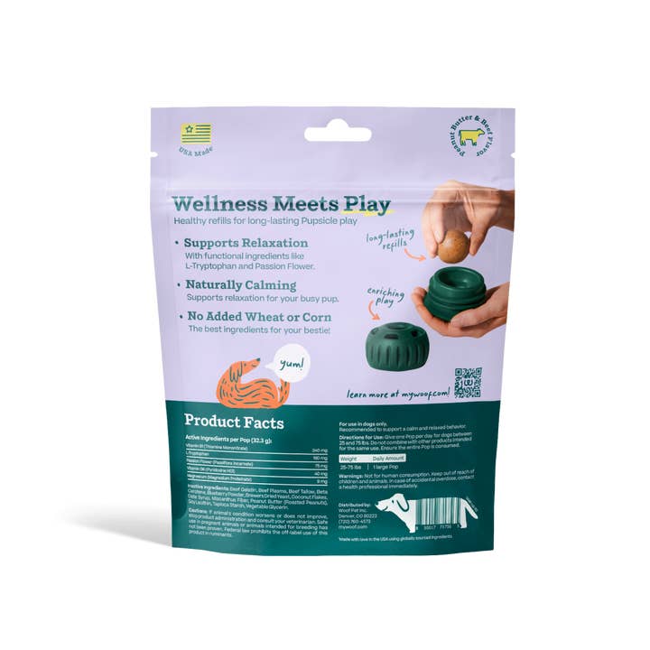 Woof - Wholesale Pet Toy - Dog - Calming Wellness Pops