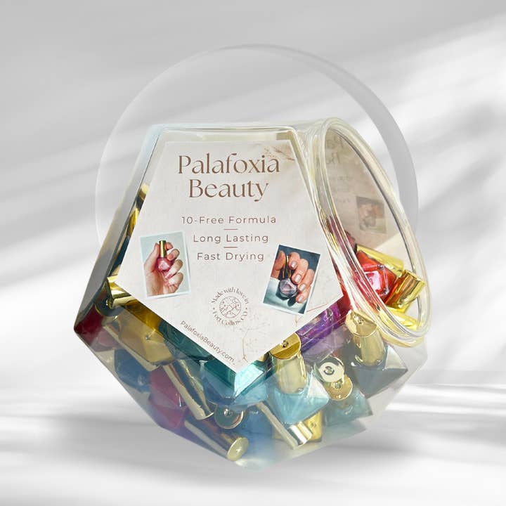 Palafoxia Beauty - Wholesale Nail Polish - Dodecahedron Candy Jar with 50 Bottles of Nail Polish 0