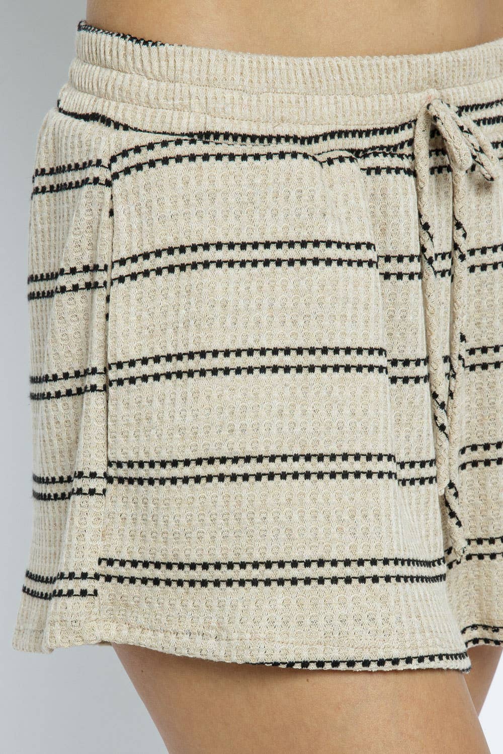 Endless Blu – Calções – Mulher por atacado – DP0008A Waffle Knit Drawstring Short3