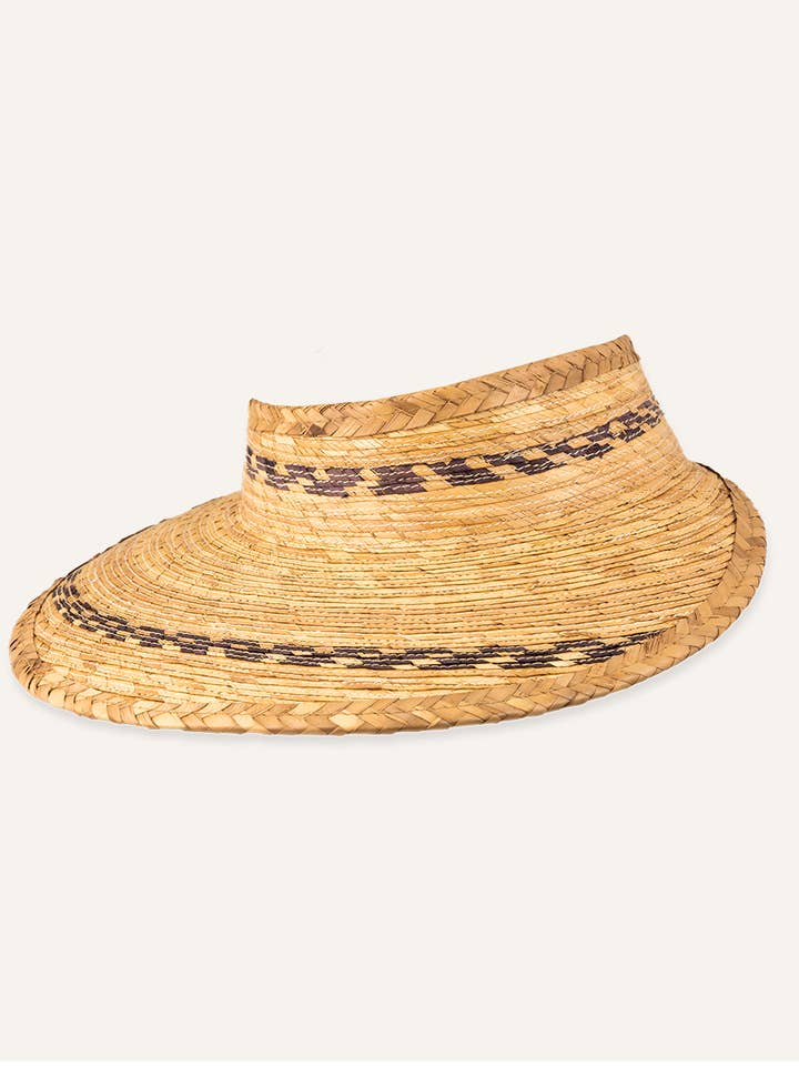 The Sabal Straw Sun Visor for wholesale by Flyway