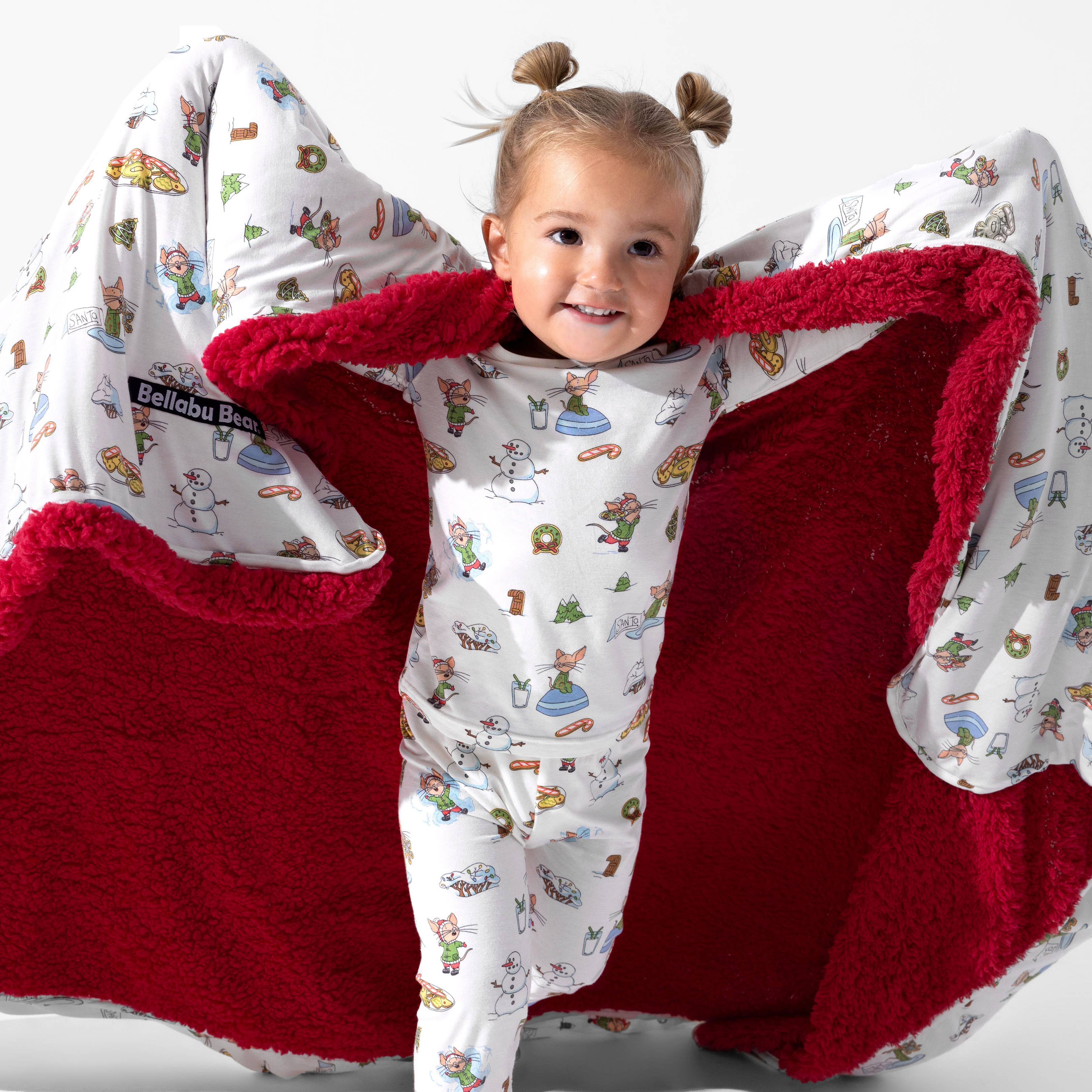 Bellabu Bear - Wholesale Bedding Blanket - Kids & Baby - If You Give A Mouse A Cookie Christmas Bamboo Blanket3