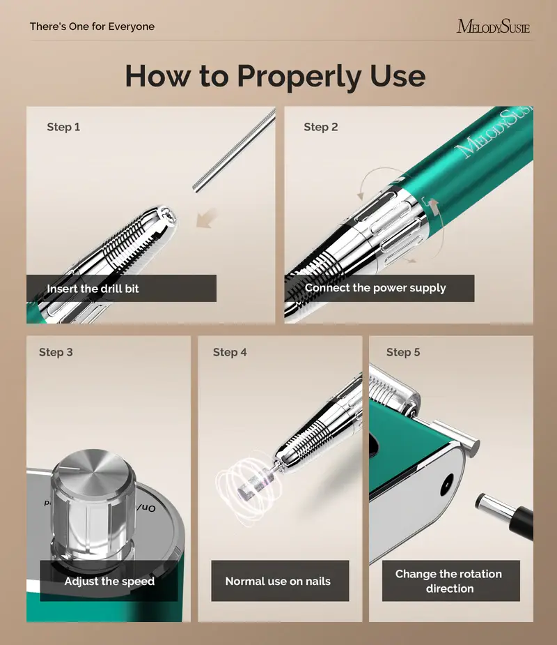 Green MelodySusie Professional Rechargeable Nail Drill,35000RPM for wholesale on Faire2