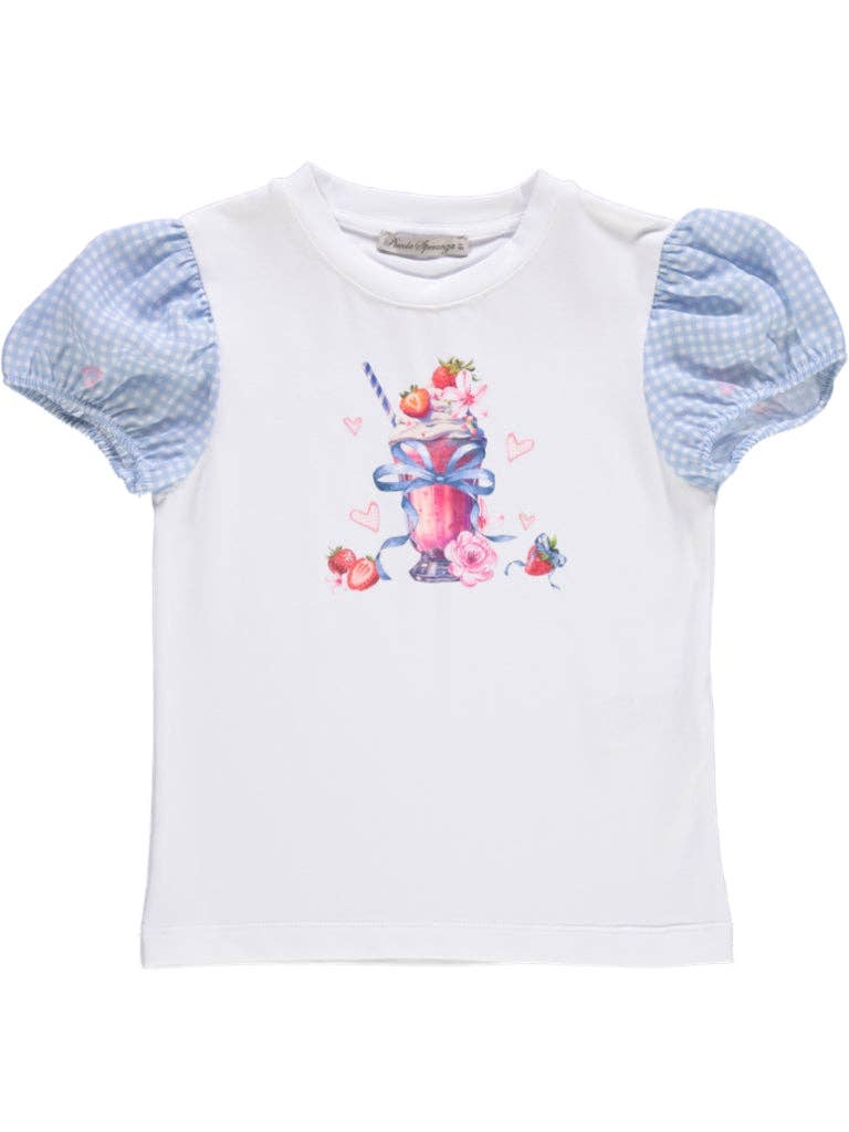Piccola Speranza - Wholesale Screen Printed T-Shirt - Kids - T-shirt com manga azul