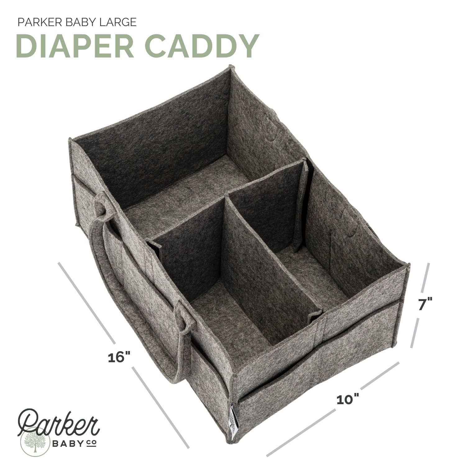 Parker Baby Co. - Wholesale Diaper Caddy - Baby - Diaper Caddy in Peppercorn8