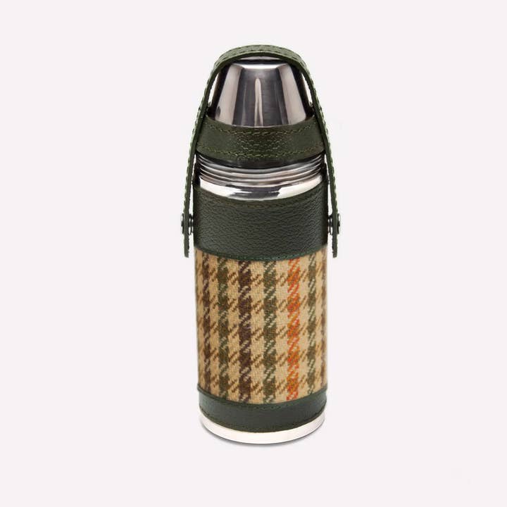 Campbell's of Beauly x Ettinger Tweed 8oz Hunter Flask for wholesale by Ettinger