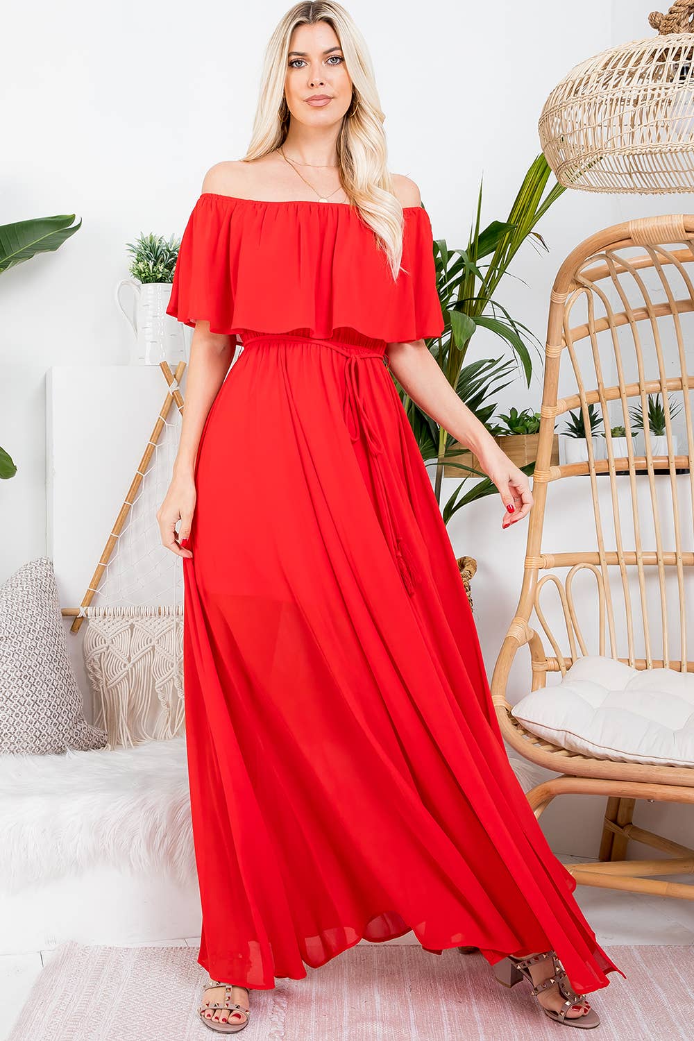 Sweet Lovely by Jen - Wholesale Dress - Women's - OFF-SHOULDER MAXI DRESS28