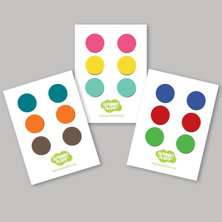 Dot Magnets Assorted Small, Painted Small Wood Dot Magnets for wholesale by Spunky Fluff