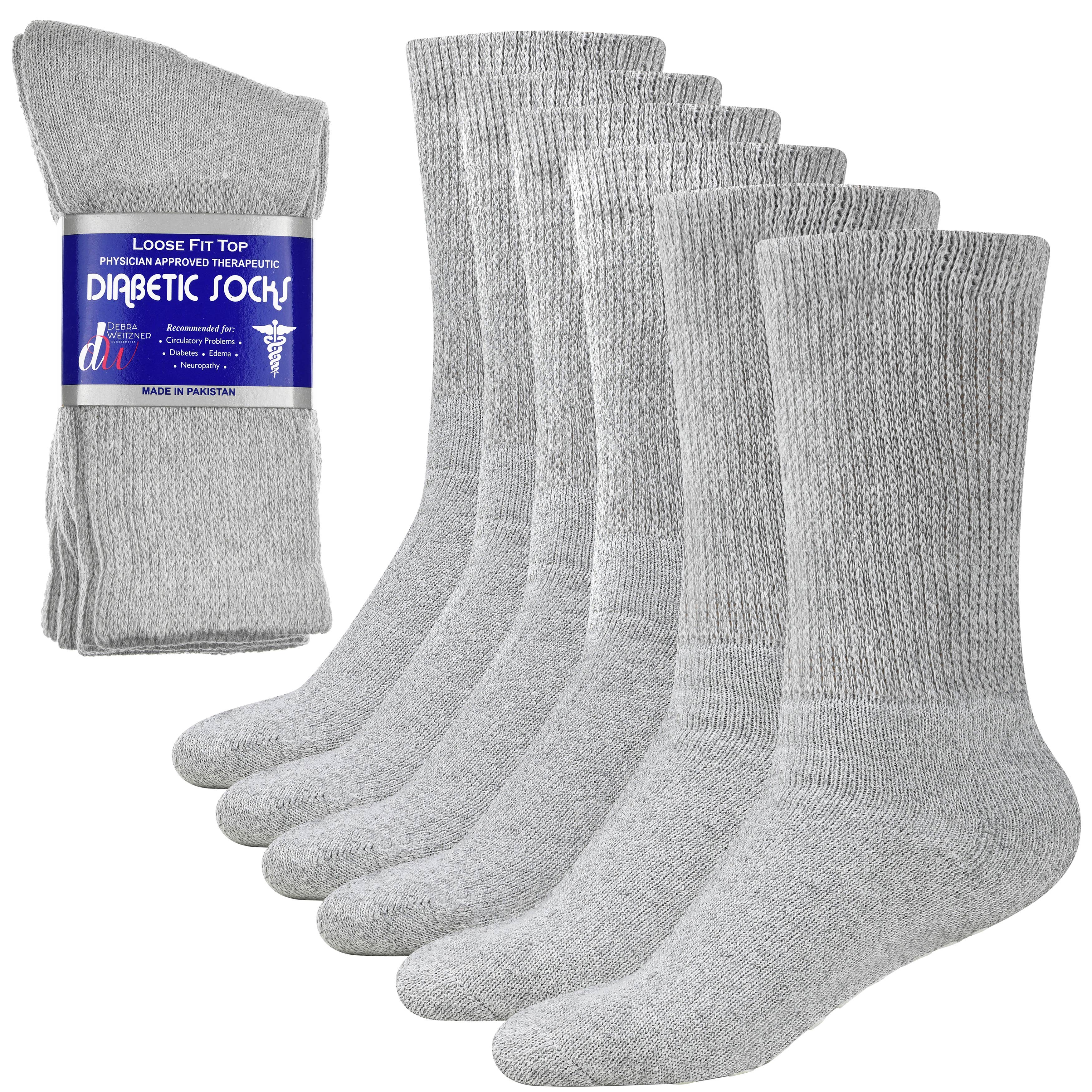 Debra Weitzner - Wholesale Socks - Unisex - Diabetic Crew Socks - 6 Pairs9
