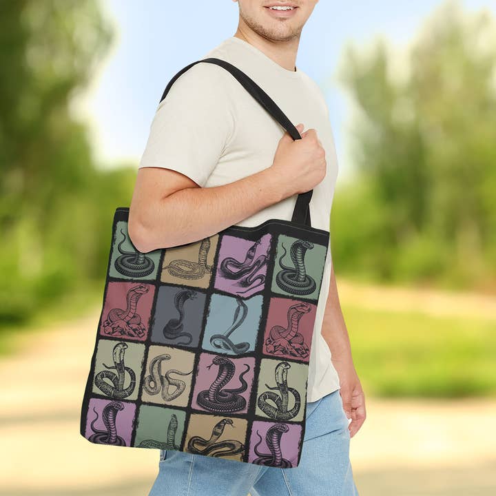 Vivtrek - Wholesale Tote Bag - Women's - Vintage Cobra Snake Tote Bag for Reptile and Wildlife Fans3