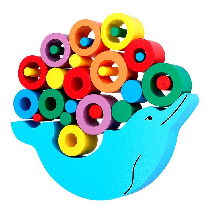 Houten balansspel „Dolphyn”, denkspel, Montessori voor wholesale door Komarov Toys