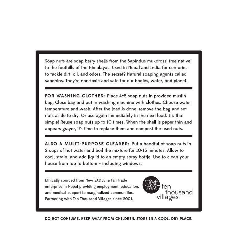 Ten Thousand Villages - Wholesale Laundry Detergent Powder/Pods - Laundry Soap Nuts *4