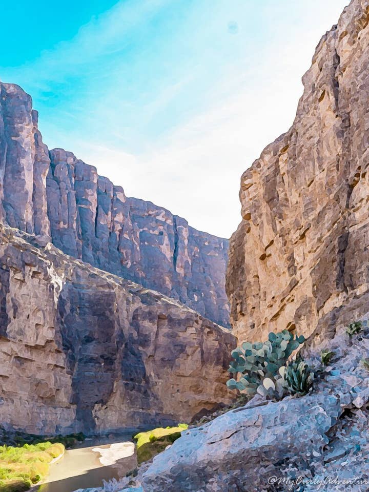 Watercolor Digital Prints - Santa Elena Canyon for wholesale by My Curly Adventures
