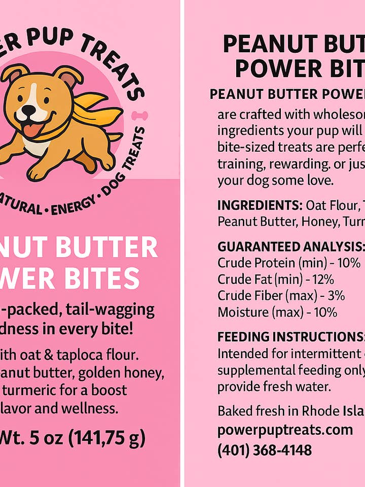 Pup-Butter (peanutbutter) Godbidder 10 Ounce for engroshandel hos Power “Pup” Treats