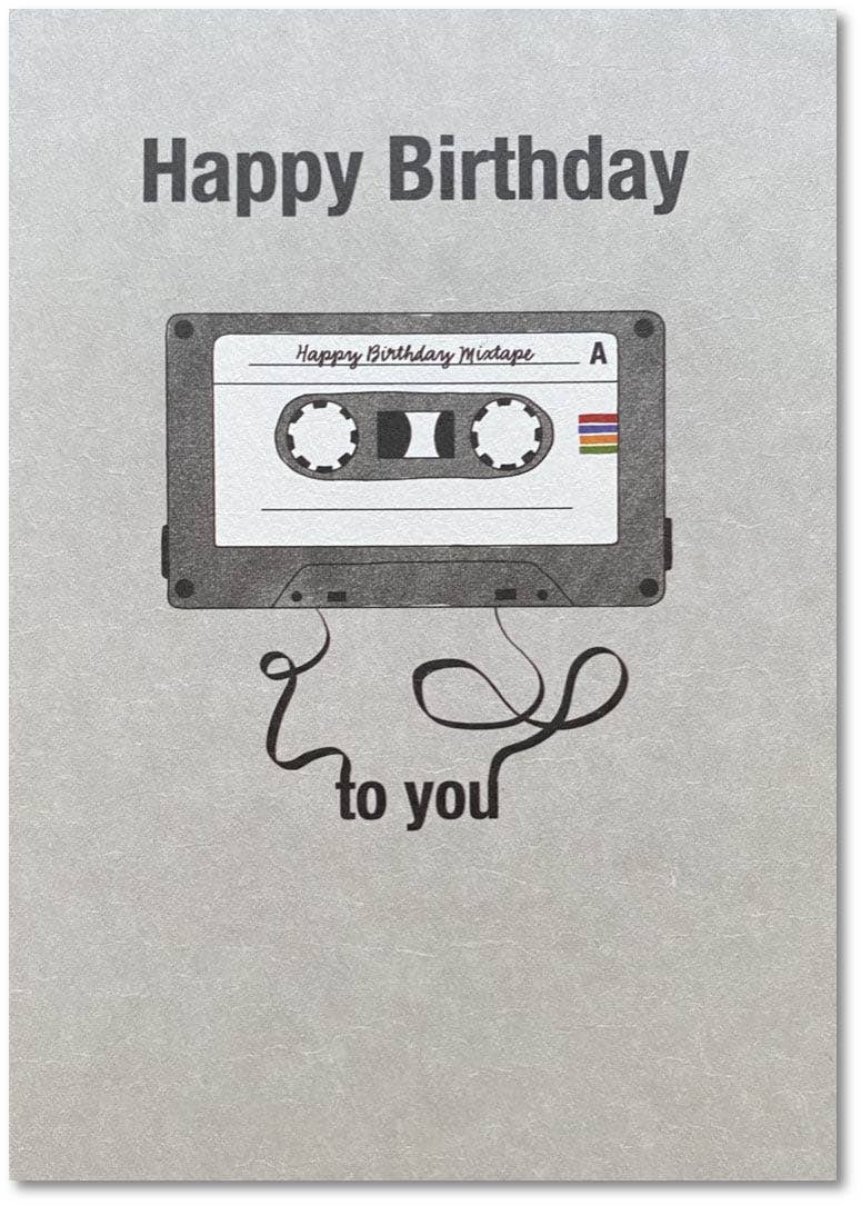 KEITCARDS - Wholesale Birthday Card - Happy Birthday mixtape0