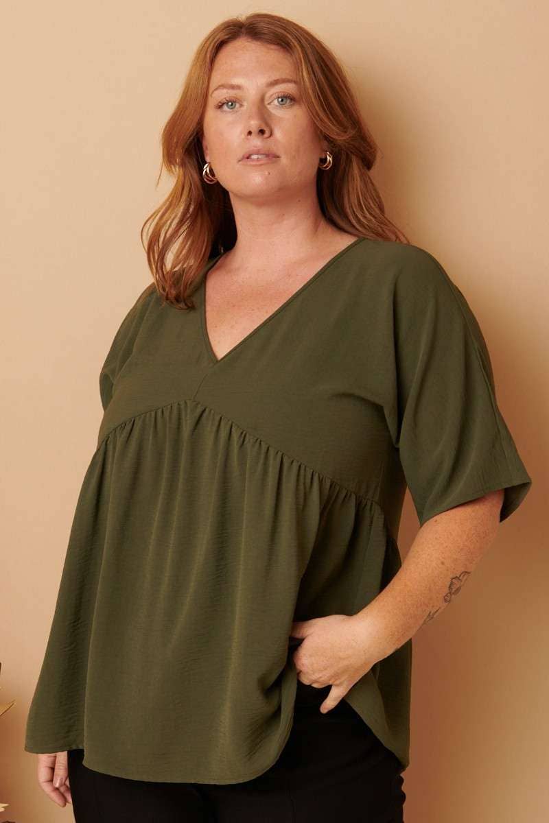 mittoshop - Wholesale Tunic - Women's - CT9073PL-PLUS AIRFLOW DOLMAN BABYDOLL BLOUSE22