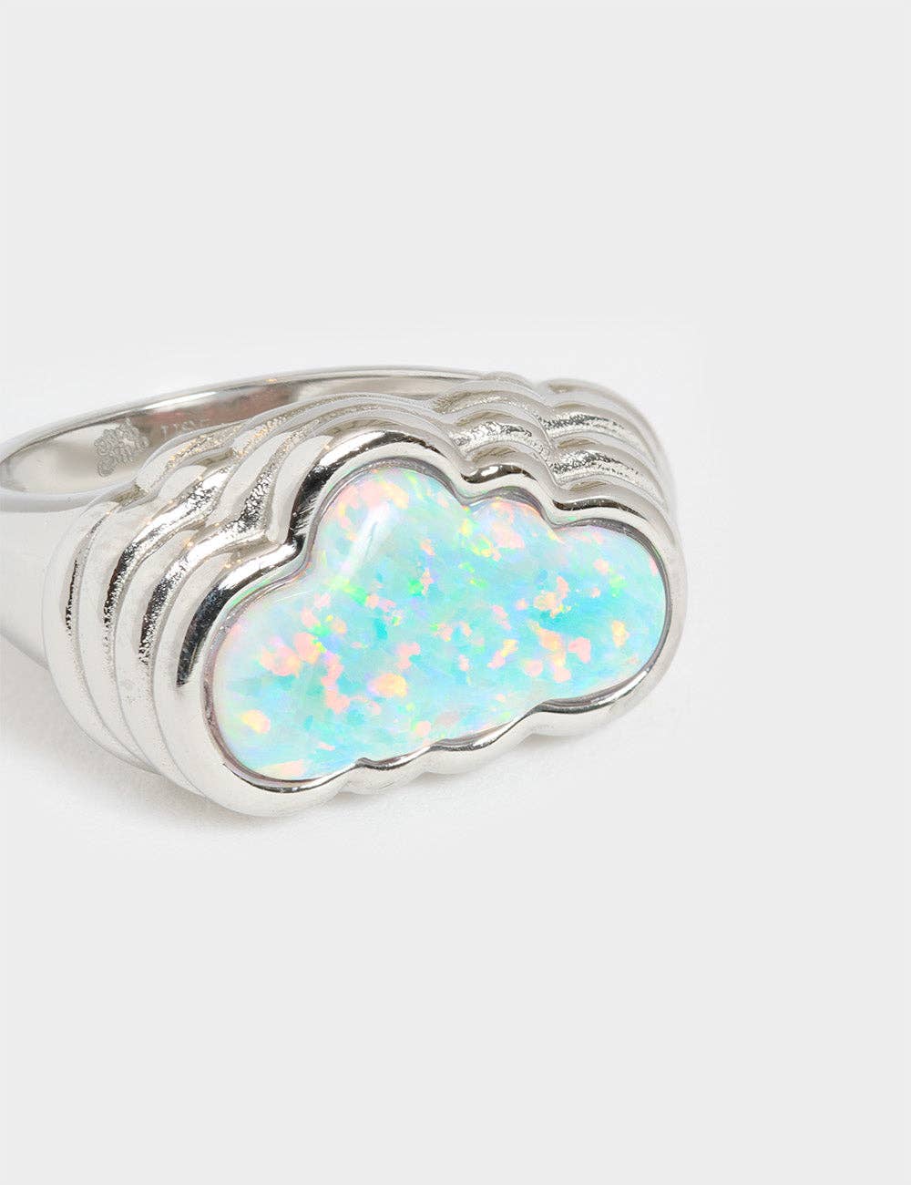 July Child Jewellery - Wholesale Cocktail/Statement Ring - Head In The Clouds Ring Silver1
