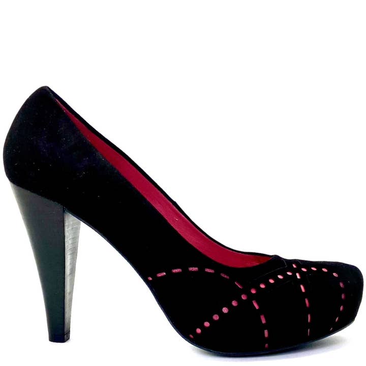 Vain Black/Fuchsia-Platform nur in den Größen 36, 40, 42 und 43 für den Großhandel von Chanii B