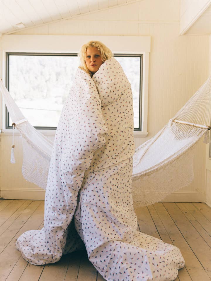 Duvet Cover in Baby Rose Gardenia for wholesale by Bliss and Mischief