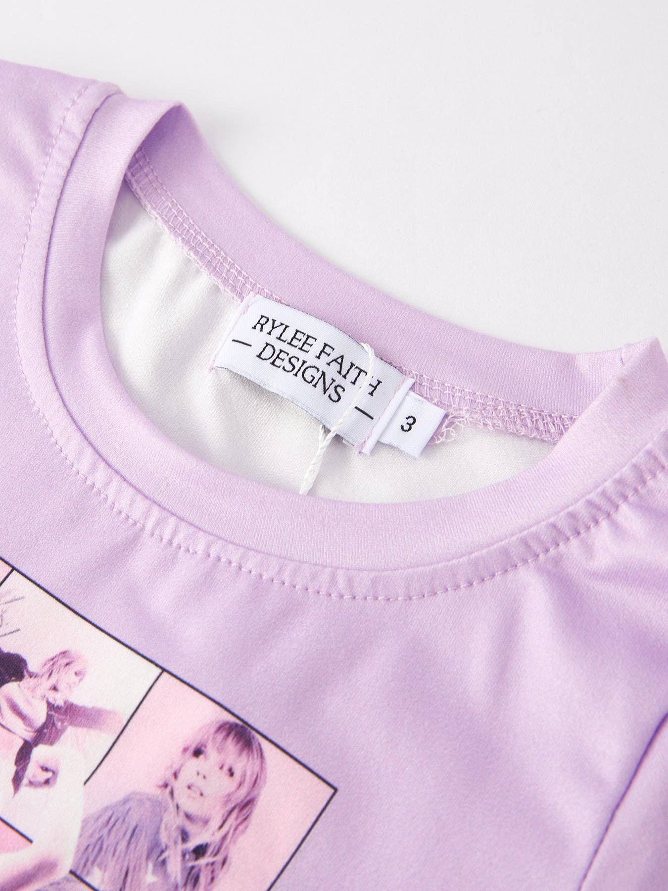 Rylee Faith Designs - Wholesale Top & Pant Set - Kids - Spring and Summer TS Print Short Sleeve Pants Set4