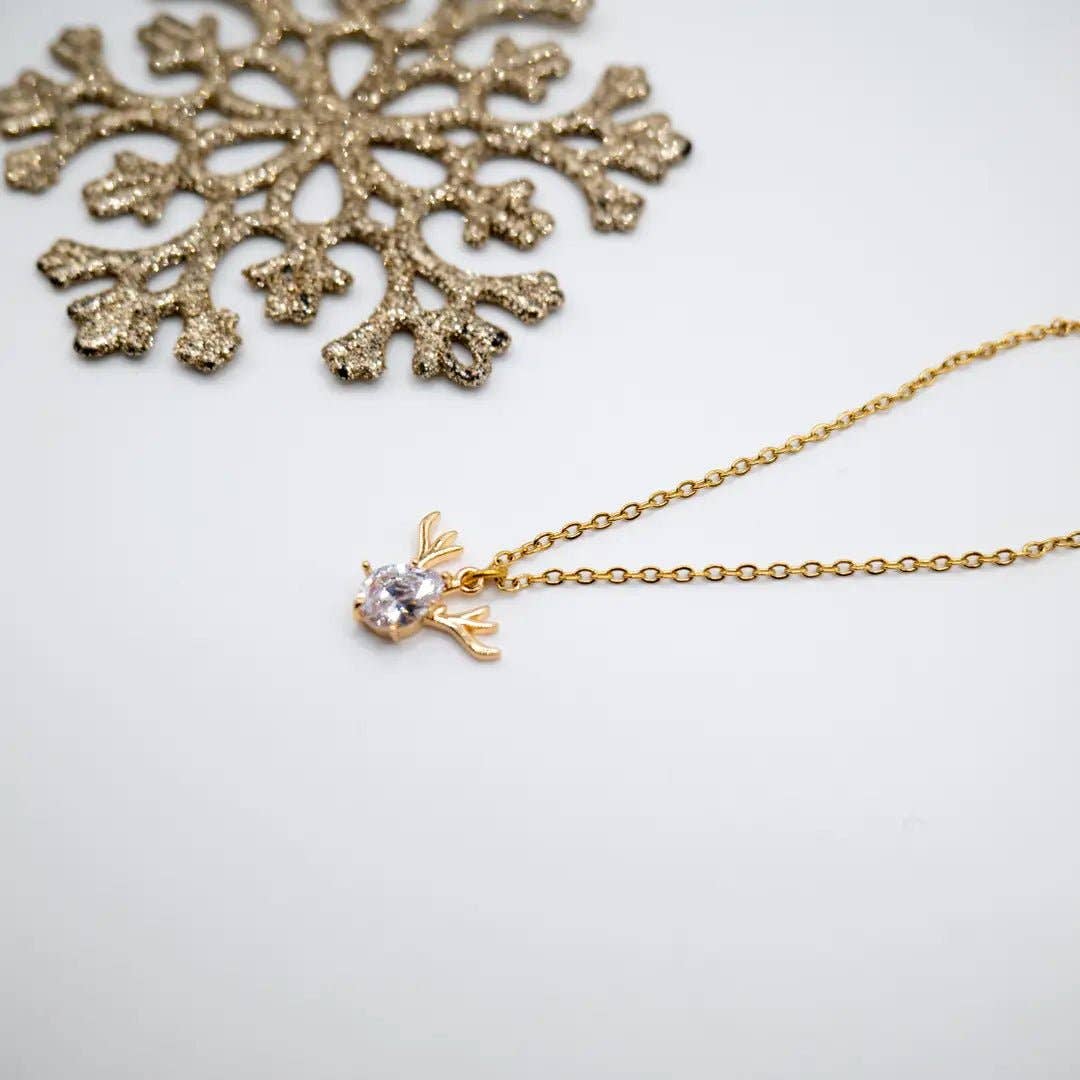 OE! - Vente Colliers à pendentif - REINDEER – COLLIER DE NOËL EN OR AVEC PENDENTIF5